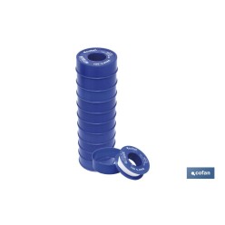 ROLLO 12 MTS CINTA PTFE DE 12mm X 0,10mm venta unitaria