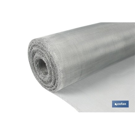 MALLA MOSQUITERA ALUMINIO G-16X16 (1.2X25 m) venta unitaria