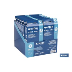 CAJA 30 UNDS. GUANTES NITRILO T-S