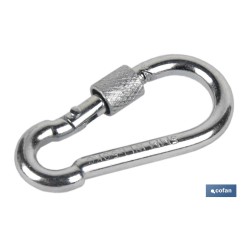 MOSQUETON CON SEGURO M-9X90 Venta unitaria