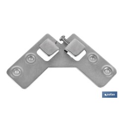 COLGADOR ESCUADRA DOBLE ZINCADO 59X59 MM VENTA UNITARIA