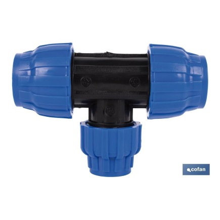 TE 90° REDUCIDA PP PN16 63 X 40 X 63  VENTA UNITARIA