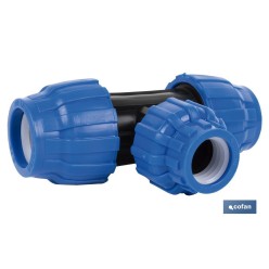 TE 90° REDUCIDA PP PN16 63 X 40 X 63  VENTA UNITARIA