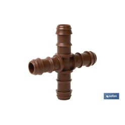 CONEXIÓN EN CRUZ Ø16MM (MARRÓN-MAX SEGUR.) Venta unitaria