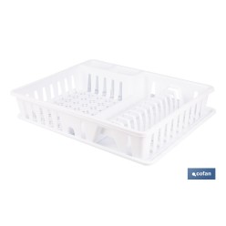 ESCURREPLATOS CON BANDEJA BLANCO 48 X 38,5 x 9.5 CM
