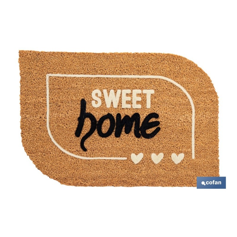 FELPUDO INTERIOR COCO FLOQUEADO 40X60X1,50 CM (SWEET HOME)