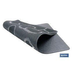 FELPUDO INTERIOR/EXTERIOR DE CAUCHO 40 X 60 X 0,8 CM DISEÑO CON HUELLAS