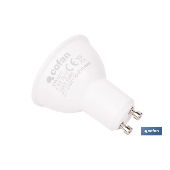 BOMBILLA LED GU10 4.9 W 450 LM 3000 K