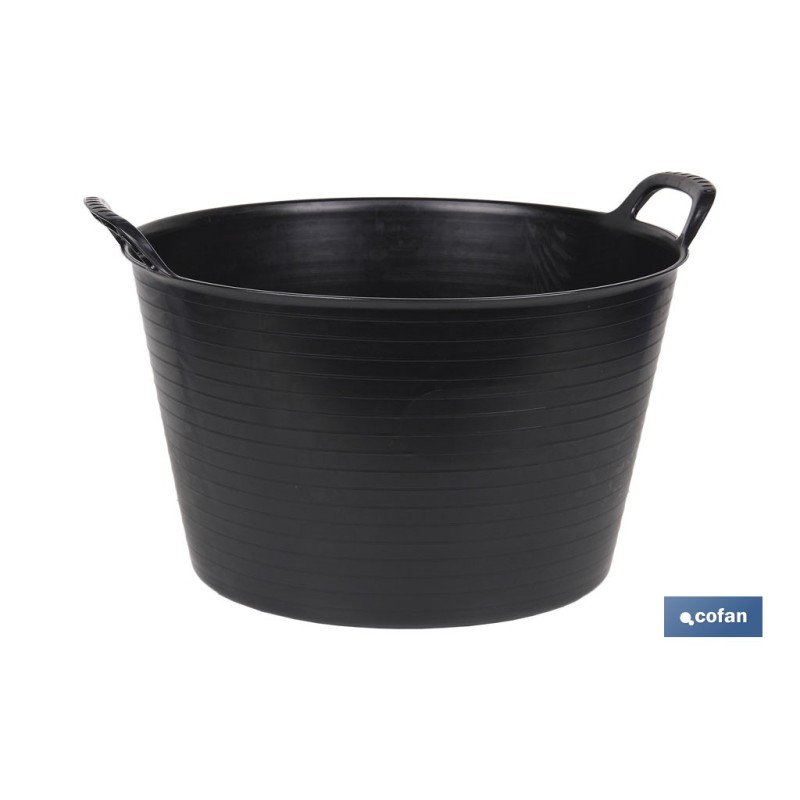 CAPAZO   NEGRO  RECICLADO  42 L   48.5 X 45 X 38 CM