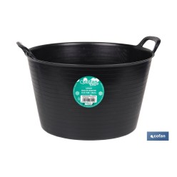 CAPAZO   NEGRO  RECICLADO  42 L   48.5 X 45 X 38 CM