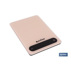 BÁSCULA DE COCINA DIGITAL 10 KG COLOR NARANJA PASTEL