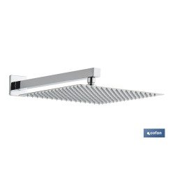 CONJUNTO DE DUCHA EMPOTRADA MONOMANDO CUADRADA CROMADA