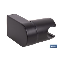 SOPORTE DE DUCHA PARA PARED COLOR NEGRO ABS