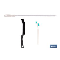 SET DE CEPILLOS DE LIMPIEZA MULTIFUNCIÓN PARA RANURAS, RINCONES, RAÍLES Y TUBERÍAS