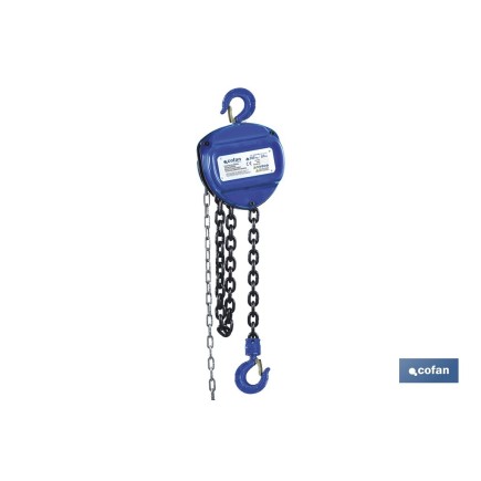 POLIPASTO MANUAL 0,5 T ELEVACIÓN 6 M