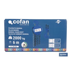 POLIPASTO MANUAL 2,0 T ELEVACIÓN 6 M