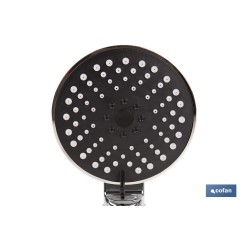 MANGO DE DUCHA IÓNICO CON ESFERAS MINERALES Y 5 FUNCIONES 110 X 255 MM