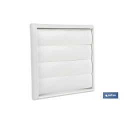 REJILLA DE VENTILACIÓN ABS BLANCO LAMAS MÓVILES Ø15 CM