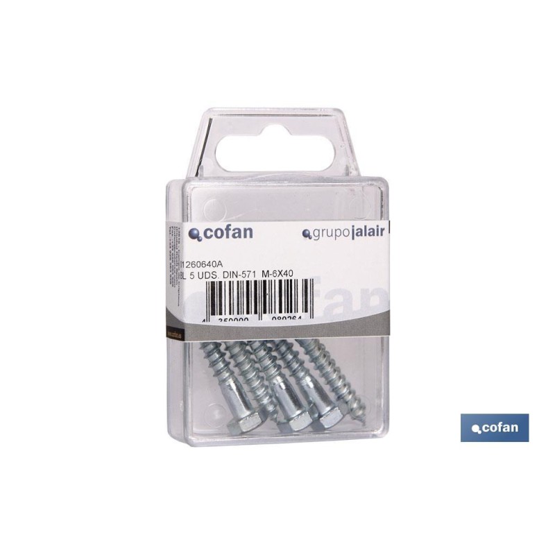 BLÍSTER DE 2 UDS. DIN-571  M-8X90 VENTA UNITARIA