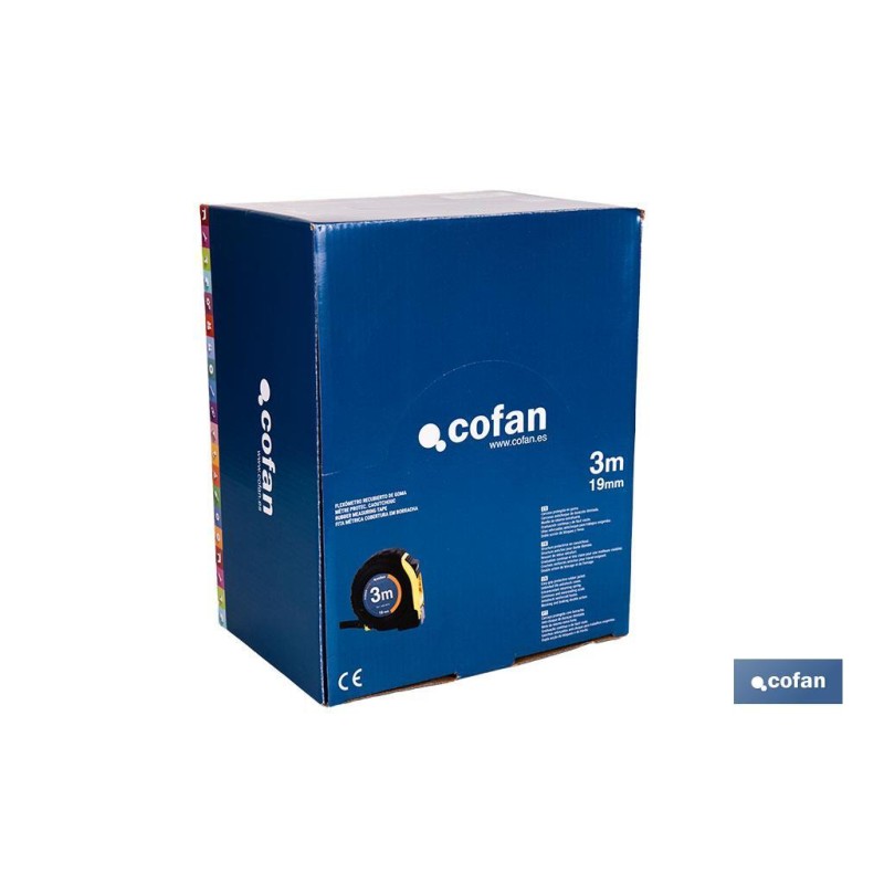 EXPOSITOR DE FLEXÓMETROS CON PROTECCIÓN DE GOMA 19 MM X 3 M 12 UDS.