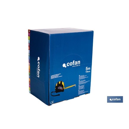 EXPOSITOR DE FLEXÓMETROS CON PROTECCIÓN DE GOMA 19 MM X 5 M 12 UDS.