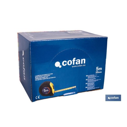 EXPOSITOR DE FLEXÓMETROS CON PROTECCIÓN DE GOMA 25 MM X 5 M 6 UDS.