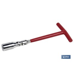 LLAVE DE BUJIA ARTICULADA 16x240mm-(5/8)