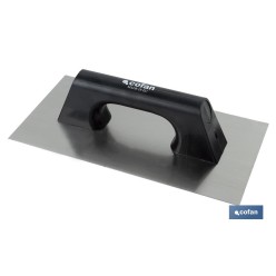 LLANA MODELO RECTANGULAR MANGO PLÁSTICO 300x150x0,7 mm