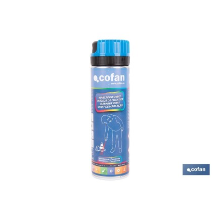 MARCAJE DE OBRA FLUORESC. AZUL 500ML