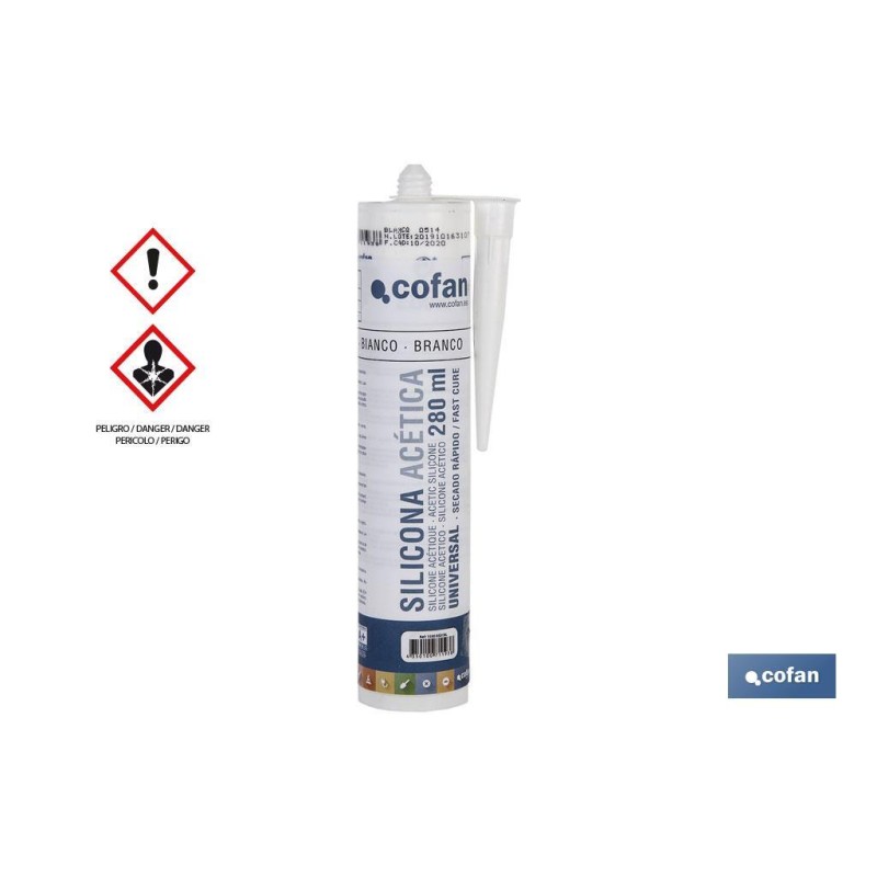 SILICONA ACÉTICA UNIVERSAL 280 ML BLANCO