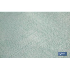 ROLLO DE MANTEL ANTIMANCHAS RESINADO TURQUESA 60 % ALGODÓN, 40 % POLIÉSTER 1,40 X 20 M