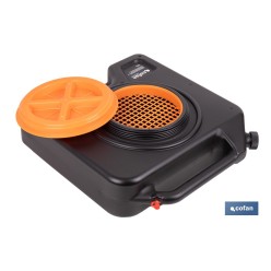 RECOGEDOR DE ACEITE USADO CON TAPA Y FILTRO 14 L
