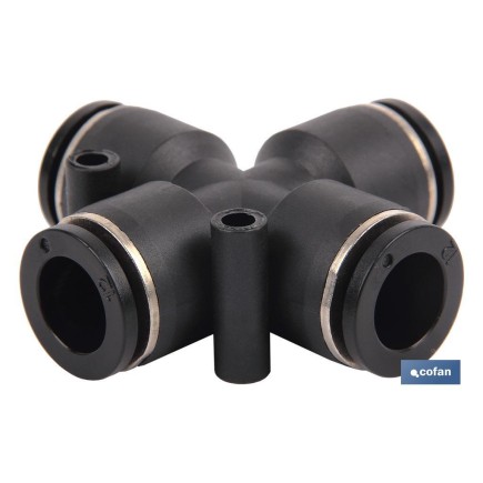 EMPALME RAPIDO FORMA CRUZ M-6 Venta unitaria