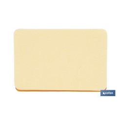 CATADIÓPTRICO RECTANGULAR ÁMBAR 56 X 39 MM CON ADHESIVO