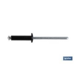 REMACHE DE FLOR NEGRO 4 X 16 MM