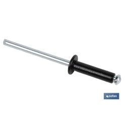 REMACHE DE FLOR NEGRO 4 X 20 MM