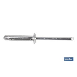 REMACHES ALUMINIO TRÉBOL 4.8 X 15 MM