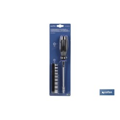 SET DESTORNILLADOR FLEX. + 9 VASOS 1/4 (5-13MM.)