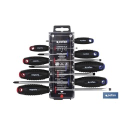 DISPLAY DESTORNILLADORES PLANO-PHILLIPS 8 PCS.