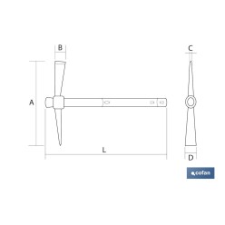 PICO DE CAVAR FIBRA DE VIDRIO 500 G