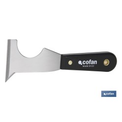 ESPATULA MULTIUSOS ACERO CARBONO MANGO PLASTICO 65MM