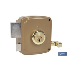 CERRADURA SOBREPONER C/CERRADERO 100mm DERECHA
