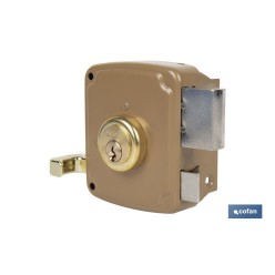 CERRADURA SOBREPONER C/CERRADERO 120mm IZQUERDA