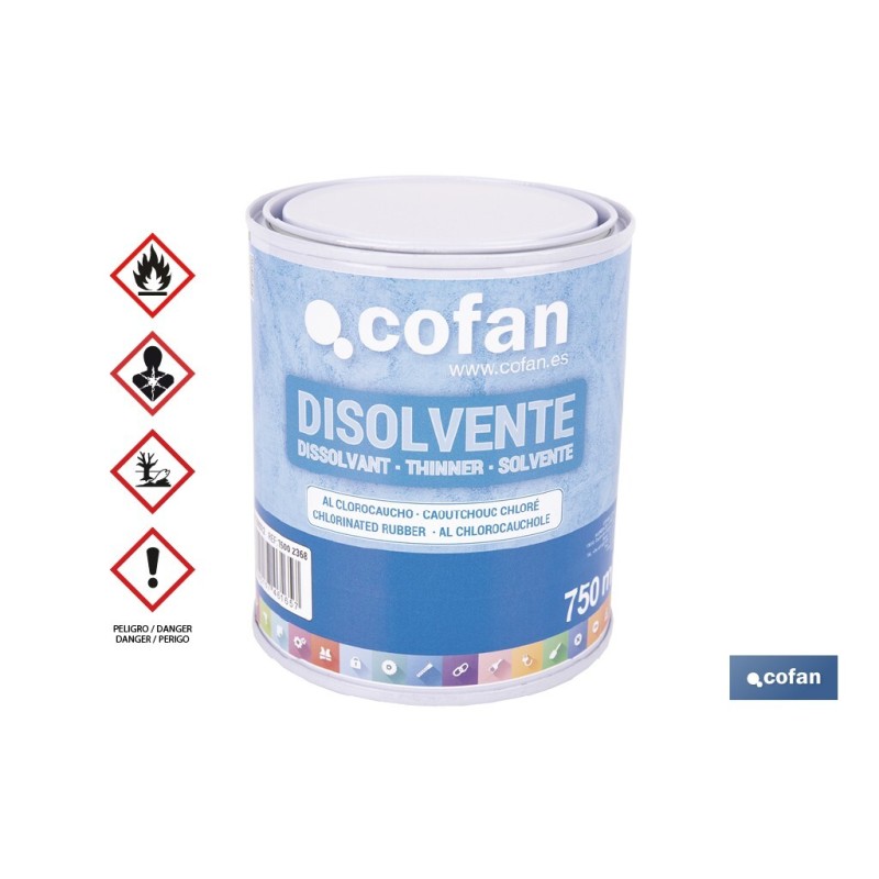 DISOLVENTE CLOROCAUCHO 750 ML