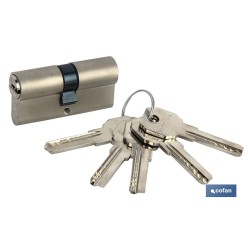 CILINDRO SEGURIDAD llave normal 30/30 LATÓN-LEVA LARGA