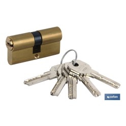 CILINDRO DE SEGURIDAD DE NÍQUEL PARA LLAVE NORMAL 30/30 - LEVA LARGA IGUALADOS AAA