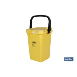 CONTENEDOR AMARILLO PARA PLASTICOS-LATAS, 25L.
