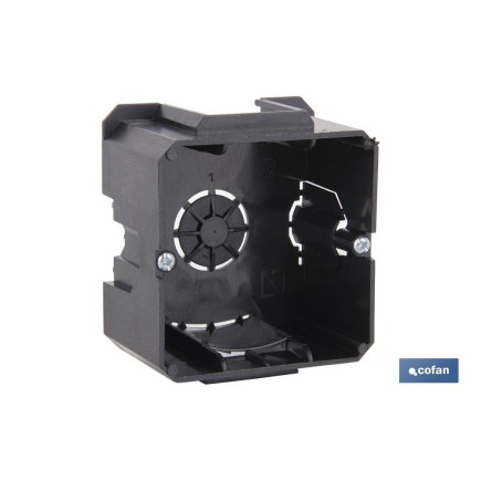 CAJA DE EMPOTRAR MECANISMOS ø68X46 4 ENTRADAS TUBO