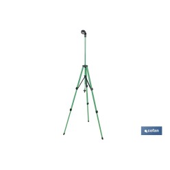 DUCHA DE JARDÍN PORTÁTIL 2 FUNCIONES CON TRÍPODE 162 CM