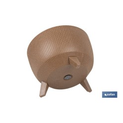 MACETA CON PATAS Y FILTRO DE DRENAJE COLOR MARRÓN WPC Ø 290 X 230 MM 9,3 L venta unitaria